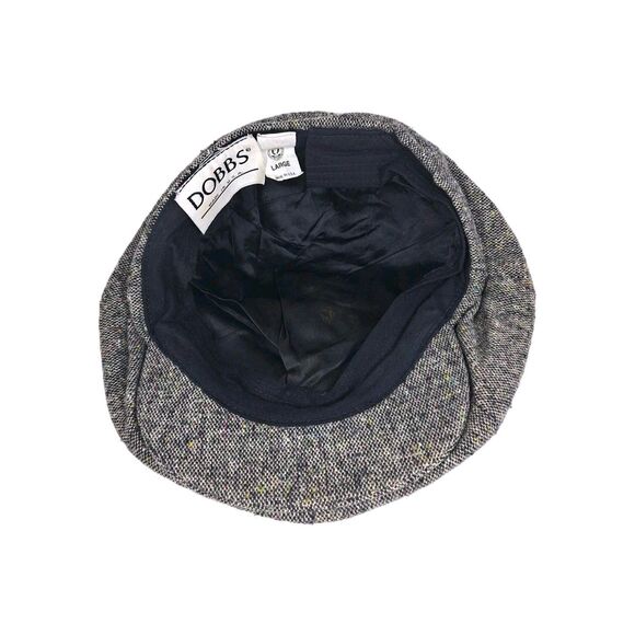 VINTAGE Dobbs Hat Newsboy Cap Fitted Men's Large Flat Cap UNION MADE IN USA - Picture 6 of 8